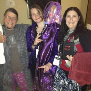 Don't Panic! Arthur Dent and co. at the masquerade.